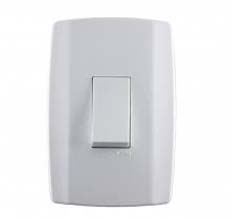 Conj.SLIM C/PLACA 1 TECLA SIMPLES- Ilumi