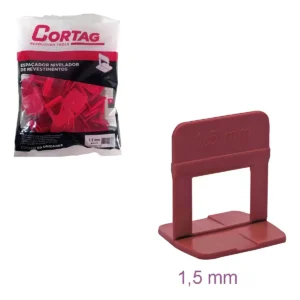 Espaçador Nivelador 1,5 Mm Eco Vermelho Com 50 Peças-Cortag